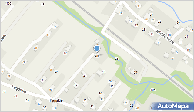 Łodygowice, Łagodna, 48b, mapa Łodygowice