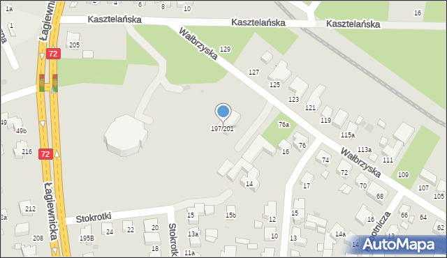 Łódź, Łagiewnicka, 197/201, mapa Łodzi