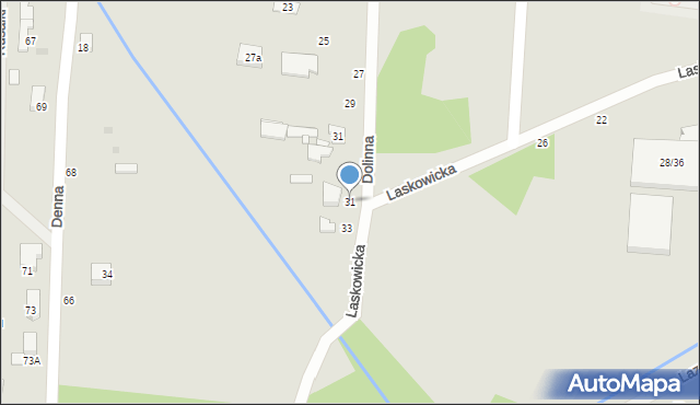 Łódź, Laskowicka, 31, mapa Łodzi