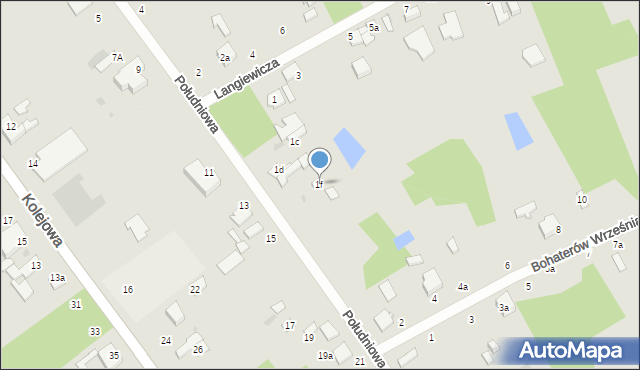 Łódź, Langiewicza Mariana, gen., 1f, mapa Łodzi