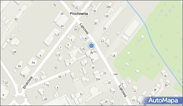 Łomianki, Łąkowa, 39, mapa Łomianki