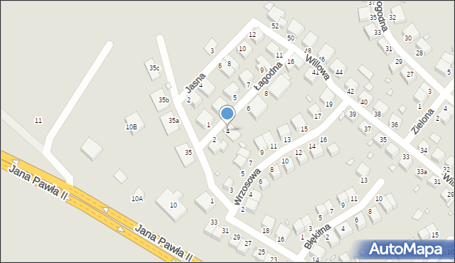 Lubań, Łagodna, 4, mapa Lubań