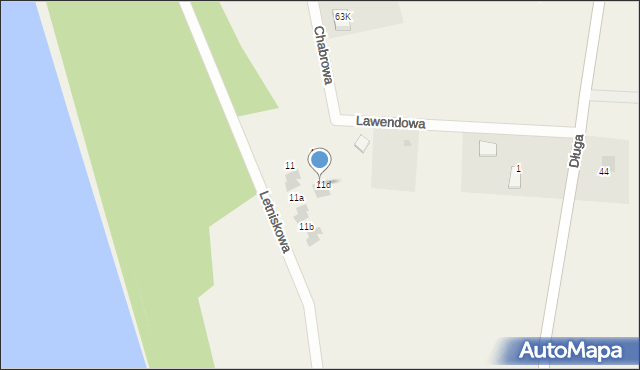 Lubkowo, Lawendowa, 11d, mapa Lubkowo