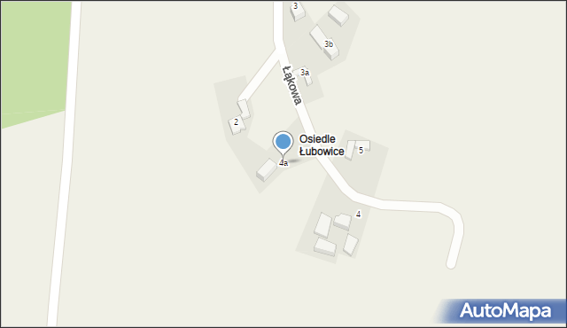 Łubowice, Łąkowa, 4a, mapa Łubowice