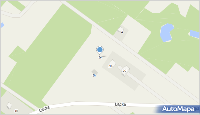 Ludwików, Łącka, 2e, mapa Ludwików