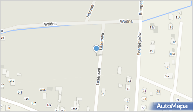 Łuków, Laserowa, 7, mapa Łuków