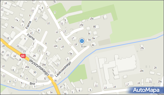 Łuków, Laskowskiego Ignacego, 7, mapa Łuków