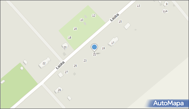 Lutomiersk, Łaska, 21, mapa Lutomiersk