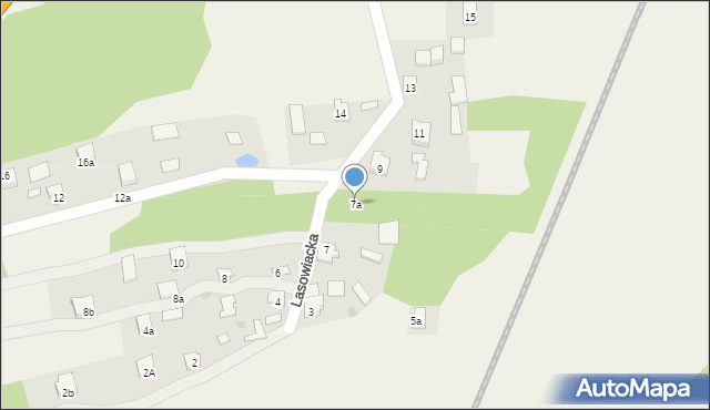 Majdan Królewski, Lasowiacka, 7a, mapa Majdan Królewski
