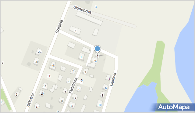 Mąkolno, Łąkowa, 2, mapa Mąkolno