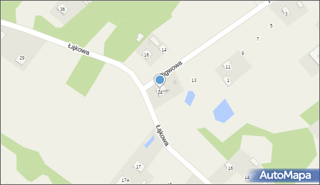 Mariampol, Łąkowa, 24, mapa Mariampol