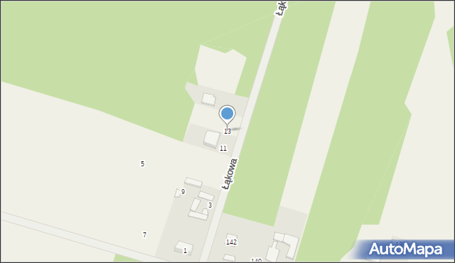 Mariew, Łąkowa, 13, mapa Mariew