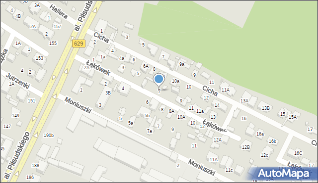 Marki, Łąkówek, 7, mapa Marki