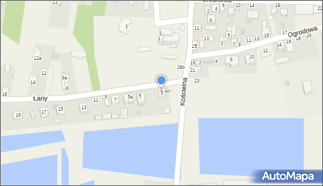 Markuszów, Łany, 3, mapa Markuszów