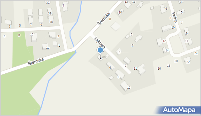 Mechlin, Łąkowa, 4, mapa Mechlin