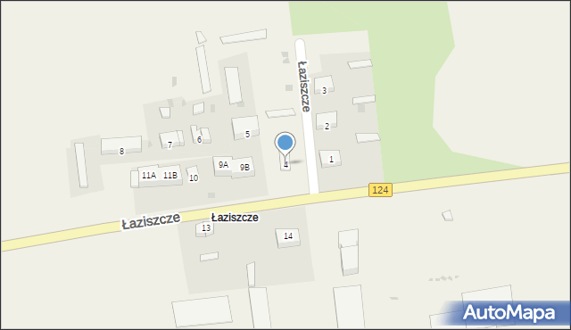Mętno, Łaziszcze, 4, mapa Mętno