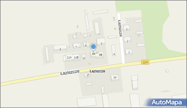 Mętno, Łaziszcze, 9A, mapa Mętno