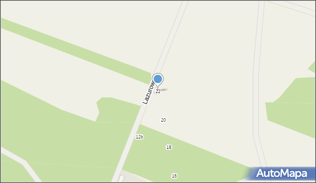 Michałów, Lazurowa, 22, mapa Michałów