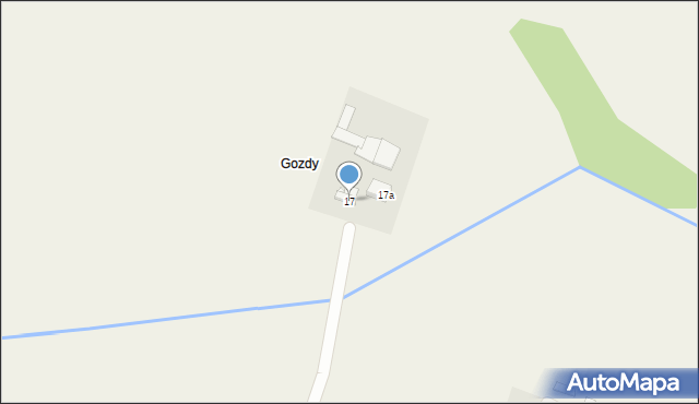 Micigózd, Łąkowa, 17, mapa Micigózd