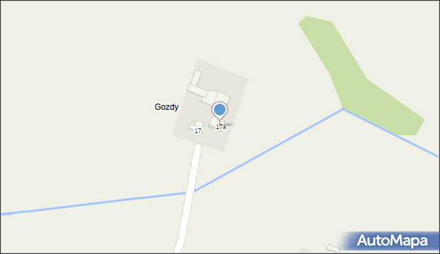Micigózd, Łąkowa, 17a, mapa Micigózd