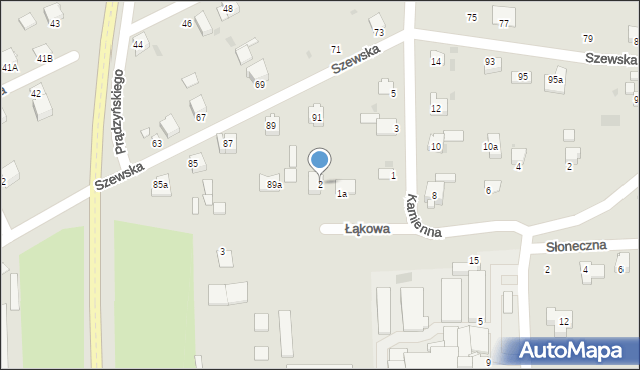 Miechów, Łąkowa, 2, mapa Miechów