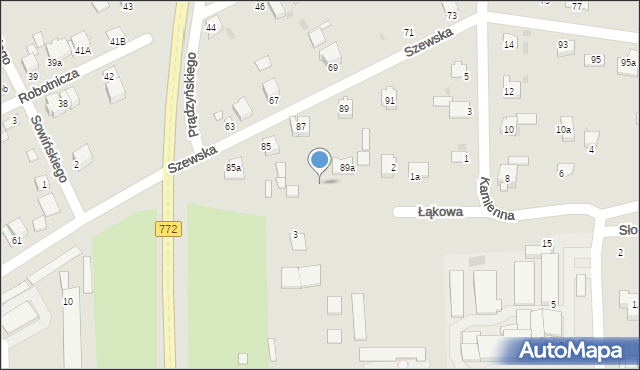 Miechów, Łąkowa, 6, mapa Miechów