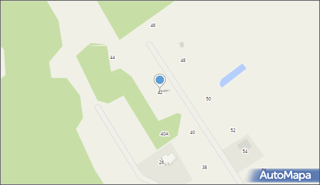 Mierzeszyn, Łąkowa, 42, mapa Mierzeszyn