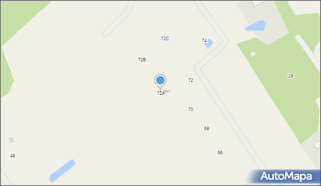 Mierzeszyn, Łąkowa, 72A, mapa Mierzeszyn