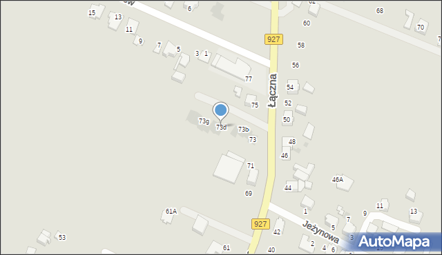 Mikołów, Łączna, 73d, mapa Mikołów