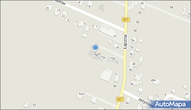 Mikołów, Łączna, 73g, mapa Mikołów