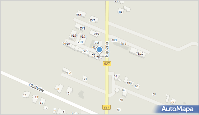 Mikołów, Łączna, 79/1, mapa Mikołów
