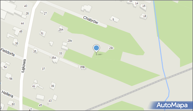 Milanówek, Łąkowa, 31b, mapa Milanówek