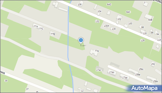 Milanówek, Łąkowa, 77d, mapa Milanówek