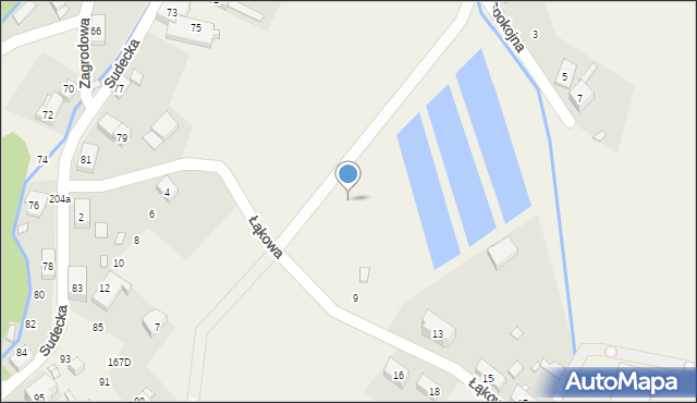 Miłków, Laborantów, 24, mapa Miłków