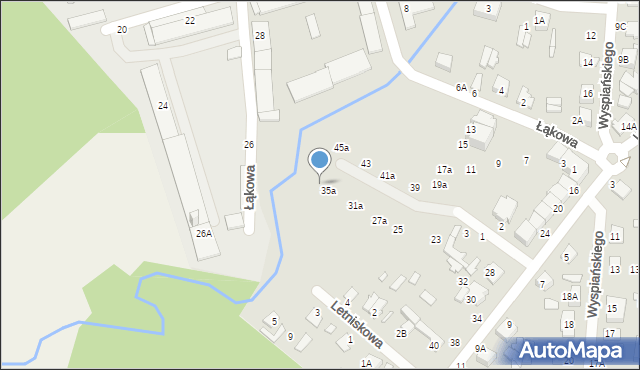 Mińsk Mazowiecki, Łąkowa, 37, mapa Mińsk Mazowiecki