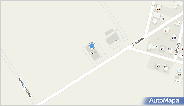 Mirków, Łąkowa, 24, mapa Mirków