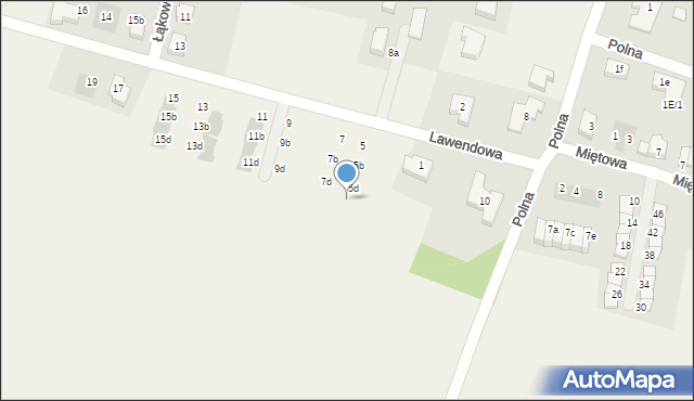 Mirków, Lawendowa, 5e, mapa Mirków