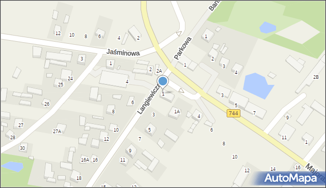 Mirzec, Langiewicza Mariana, gen., 1, mapa Mirzec