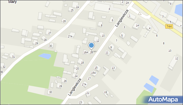 Mirzec, Langiewicza Mariana, gen., 16, mapa Mirzec