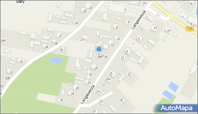 Mirzec, Langiewicza Mariana, gen., 16A, mapa Mirzec
