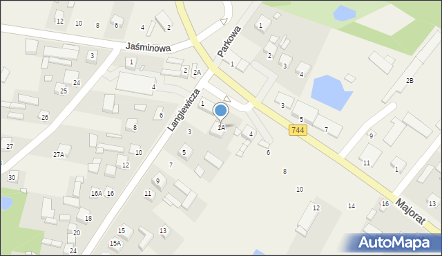 Mirzec, Langiewicza Mariana, gen., 1A, mapa Mirzec