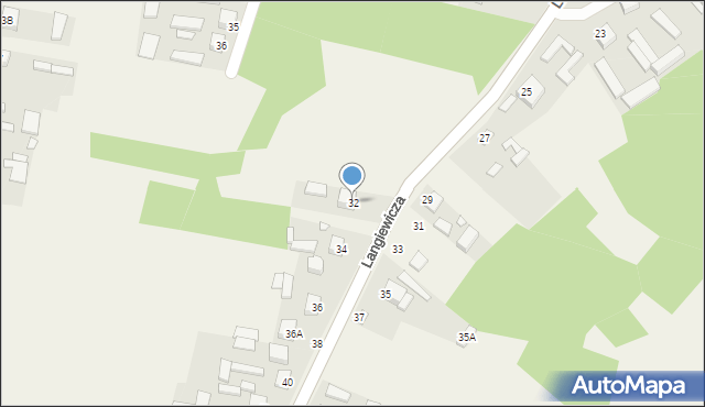 Mirzec, Langiewicza Mariana, gen., 32, mapa Mirzec