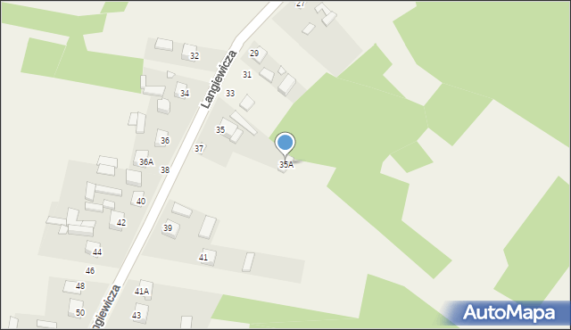 Mirzec, Langiewicza Mariana, gen., 35A, mapa Mirzec