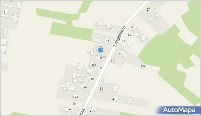 Mirzec, Langiewicza Mariana, gen., 36, mapa Mirzec