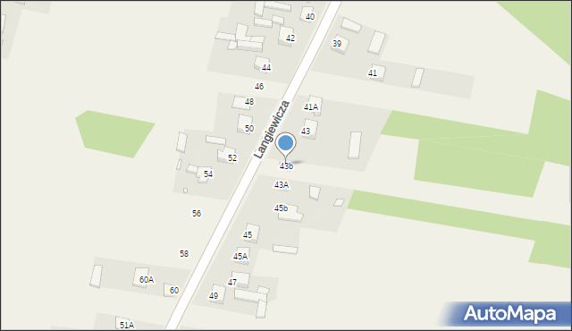 Mirzec, Langiewicza Mariana, gen., 43b, mapa Mirzec