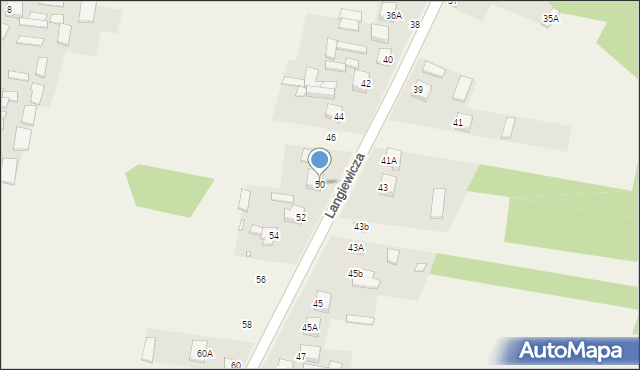 Mirzec, Langiewicza Mariana, gen., 50, mapa Mirzec