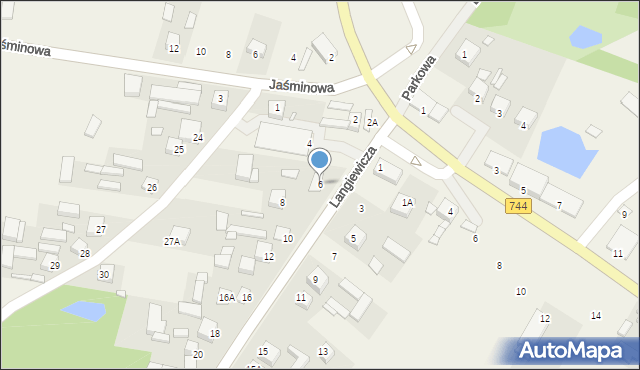 Mirzec, Langiewicza Mariana, gen., 6, mapa Mirzec