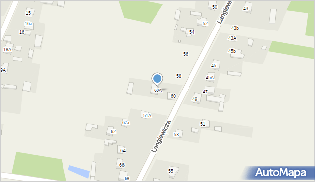 Mirzec, Langiewicza Mariana, gen., 60A, mapa Mirzec