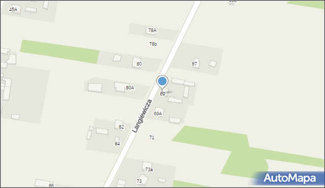 Mirzec, Langiewicza Mariana, gen., 69, mapa Mirzec