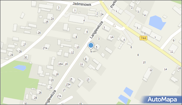 Mirzec, Langiewicza Mariana, gen., 7, mapa Mirzec